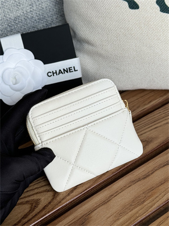 Ch*el zipper coin purse lambskin ap2086
