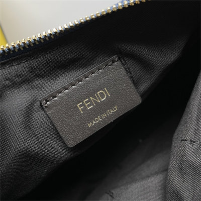 Fen.digraphy Mini Bag Light Blue FF Denim Fabric Bag