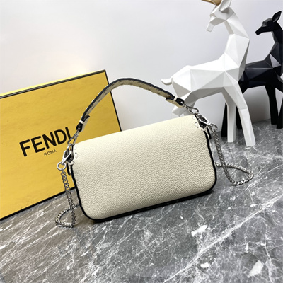 Fen.di Baguette MiniSelleria bag with 309 hand-sewn topstitches