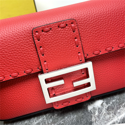 Fen.di Baguette MiniSelleria bag with 309 hand-sewn topstitches