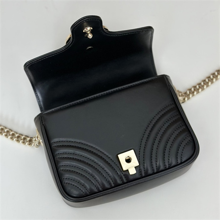 Gu.cci GG Marmont MINI TOP HANDLE BAG Black 811238