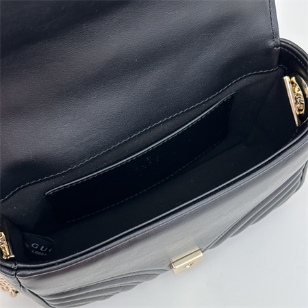Gu.cci GG Marmont MINI TOP HANDLE BAG Black 811238
