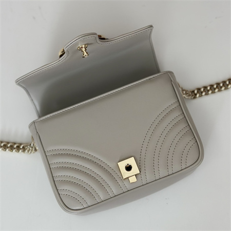 Gu.cci GG Marmont MINI TOP HANDLE BAG Lt Grey 811238