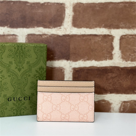 gu.cci ophidia gg card case S*p*e canvas dusty pink 523159