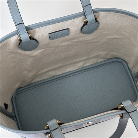 gu.cci ophidia mini tote bag gg S*p*e canvas dusty blue 765043