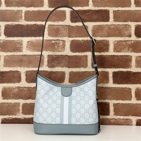 gu.cci ophidia gg small shoulder bag S*p*e canvas dusty blue 781402