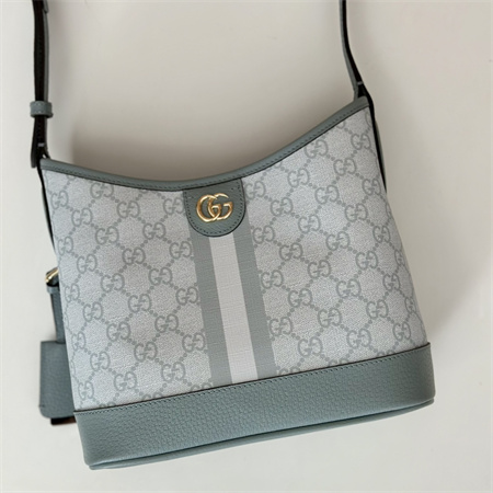 gu.cci ophidia gg small shoulder bag S*p*e canvas dusty blue 781402