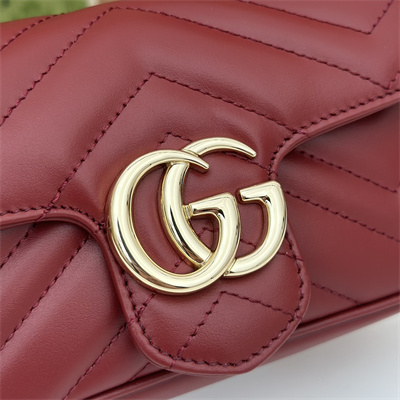 G*u*i gg marmont  mini bag burgundy 476433