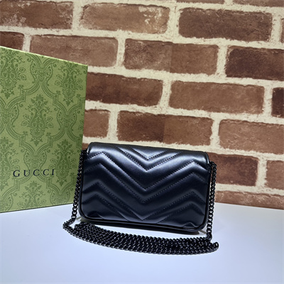 Gu.cci GG Marmont Mini Bag Black 476433