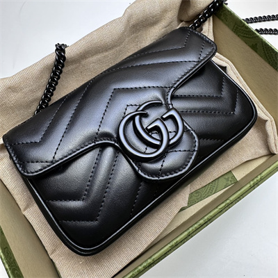 Gu.cci GG Marmont Mini Bag Black 476433