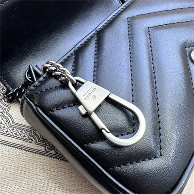 Gu.cci GG Marmont Mini Bag Black 476433