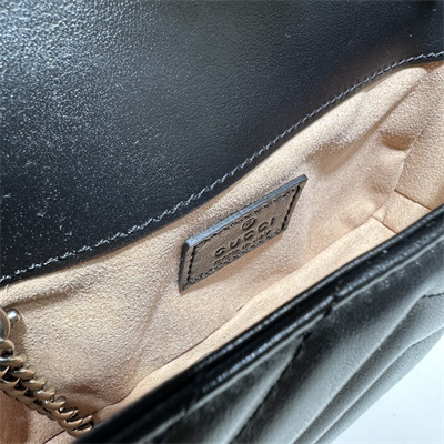 Gu.cci GG Marmont Mini Bag Black 476433