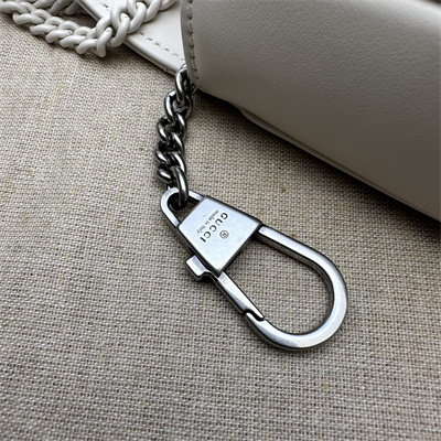 Gu.cci GG Marmont Mini Bag White 476433