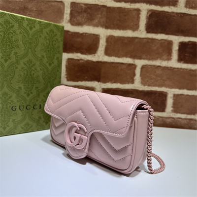 Gu.cci GG Marmont Mini Bag Pink 476433