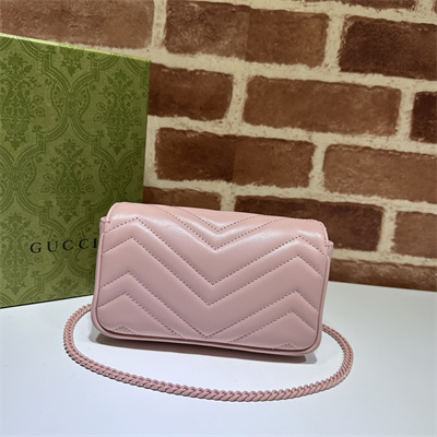 Gu.cci GG Marmont Mini Bag Pink 476433