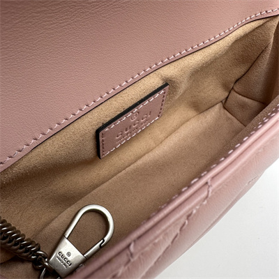 Gu.cci GG Marmont Mini Bag Pink 476433