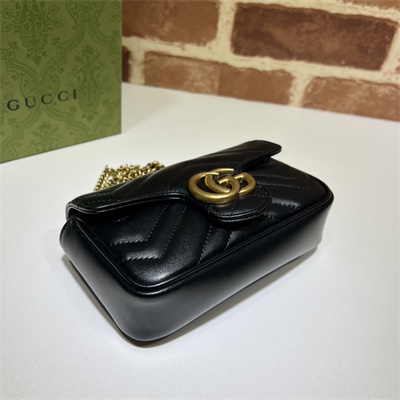 Gu.cci GG Marmont Mini Bag Black 476433