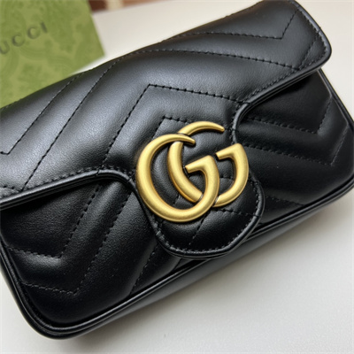 Gu.cci GG Marmont Mini Bag Black 476433