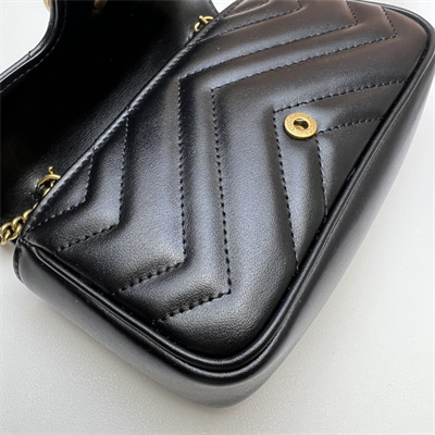 Gu.cci GG Marmont Mini Bag Black 476433