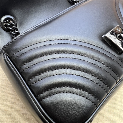 Gu.cci GG Marmont Small Shoulder Bag Black 446744