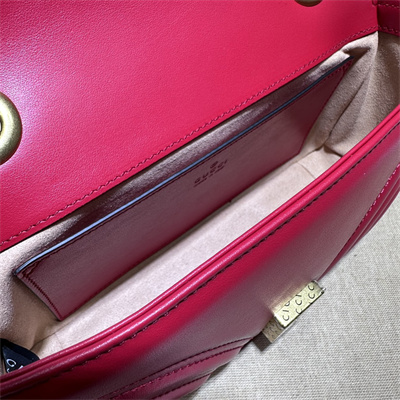 Gu.cci GG Marmont Small Shoulder Bag Red 446744