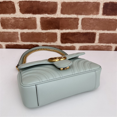 Gu.cci GG Marmont Small Shoulder Bag Lt Green 446744