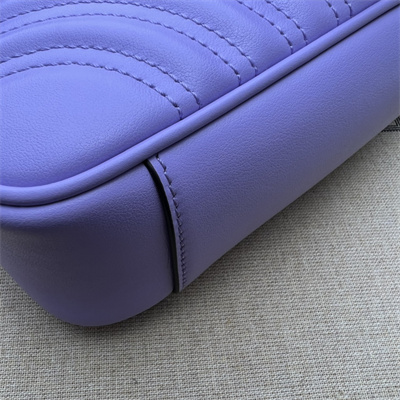 Gu.cci GG Marmont Small Shoulder Bag Purple 446744