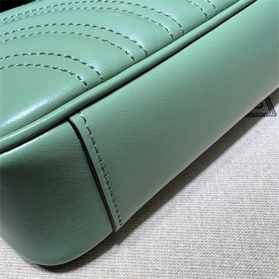 Gu.cci GG Marmont Small Shoulder Bag Green 446744