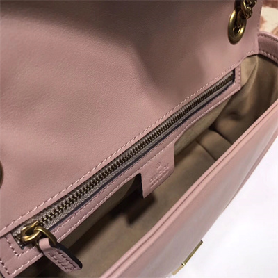 Gu.cci GG Marmont Medium Shoulder Bag Dusty Pink 443497