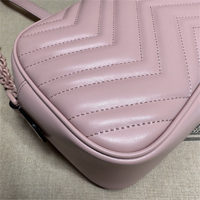 Gu.cci GG Marmont Small Shoulder Bag Pink 447632