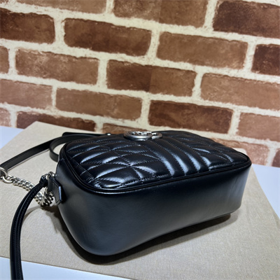 Gu.cci GG Marmont Small Shoulder Bag Black 447632