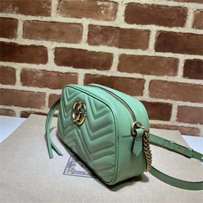 Gu.cci GG Marmont Small Shoulder Bag Green 447632