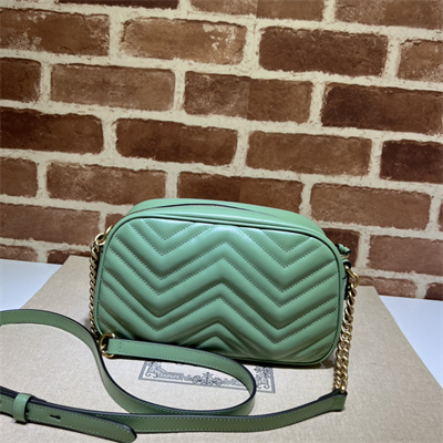 Gu.cci GG Marmont Small Shoulder Bag Green 447632