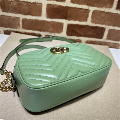 Gu.cci GG Marmont Small Shoulder Bag Green 447632