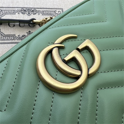 Gu.cci GG Marmont Small Shoulder Bag Green 447632