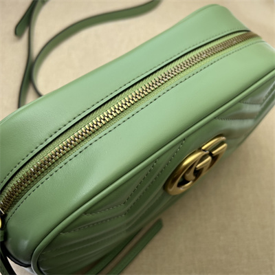 Gu.cci GG Marmont Small Shoulder Bag Green 447632
