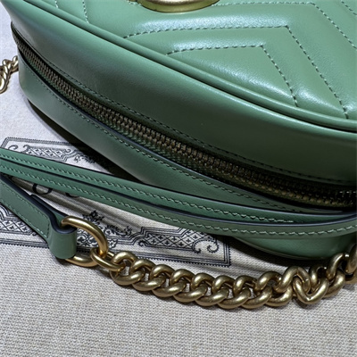 Gu.cci GG Marmont Small Shoulder Bag Green 447632