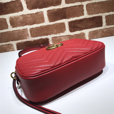 Gu.cci GG Marmont Small Shoulder Bag Red 447632