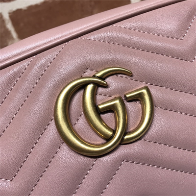 Gu.cci GG Marmont Small Shoulder Bag Dusty Pink  447632
