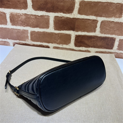 Gu.cci GG Marmont Shoulder Bag Black 739166