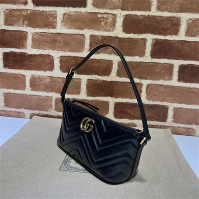 Gu.cci GG Marmont Shoulder Bag Black 739166