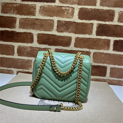 Gu.cci GG Marmont Mini Shoulder Bag Green739682