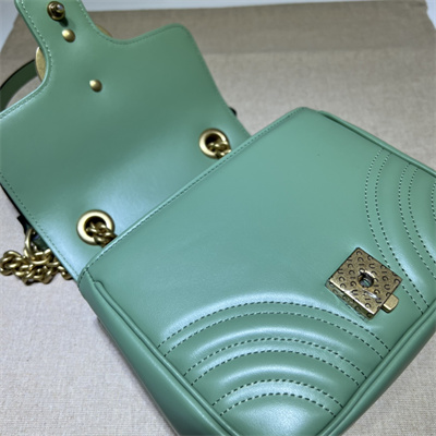 Gu.cci GG Marmont Mini Shoulder Bag Green739682