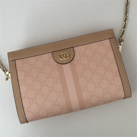 gu.cci ophidia gg small shoulder bag S*p*e canvas dusty pink 503877
