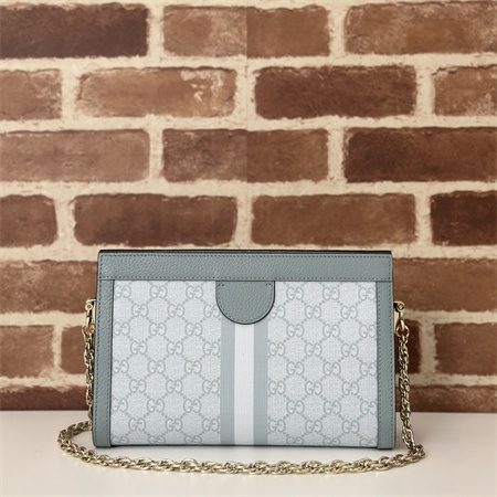 gu.cci ophidia gg small shoulder bag S*p*e canvas dusty blue 503877