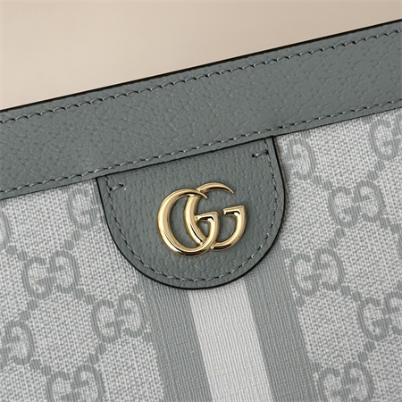 gu.cci ophidia gg small shoulder bag S*p*e canvas dusty blue 503877