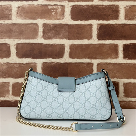gu.cci padlock small shoulder bag gg S*p*e canvas dusty blue 811705