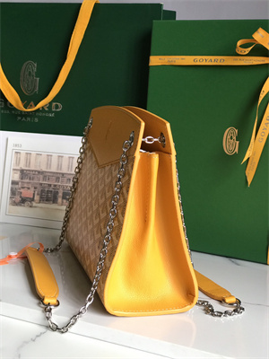 Go*ard rouette structure pm bag in Go*ardine canvas & chevroches calfskin