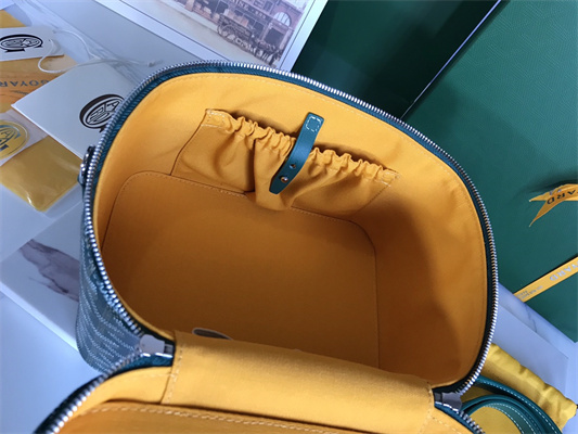 Go*ard muse vanity case in Go*ardine canvas & cervon calfskin