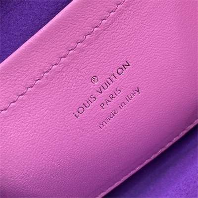 L.V Coussin Pochette Monogram Embossed Lambskin Hot Pink M80745